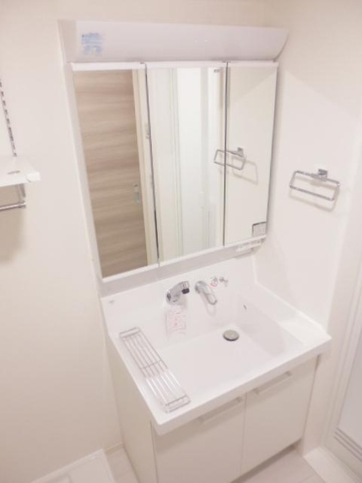 D-メゾン A棟の洗面所|広い洗面スペースです★