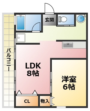 グランドハイツ浜甲子園の間取り