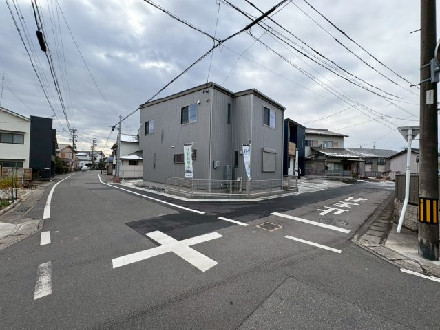新築戸建　羽島郡笠松町松栄町Ⅱ　全３区画分譲の前面道路含む現地写真|■前面道路　■ヤマダ不動産　株式会社リライフ　
■夢のマイホーム購入をフルサポートします！