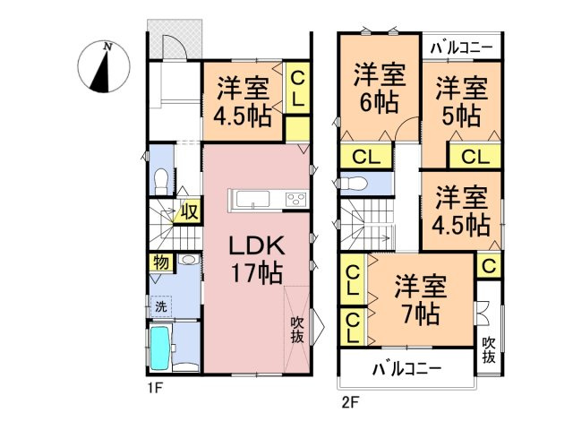 新築戸建　羽島郡笠松町松栄町Ⅱ　全３区画分譲の間取り|■A棟　■ヤマダ不動産　株式会社リライフ　
■夢のマイホーム購入をフルサポートします！