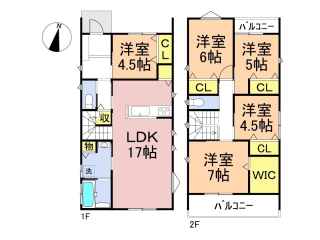 【商談中】新築戸建　羽島郡笠松町松栄町Ⅱ　全３区画分譲の間取り|■B棟　■ヤマダ不動産　株式会社リライフ　
■夢のマイホーム購入をフルサポートします！