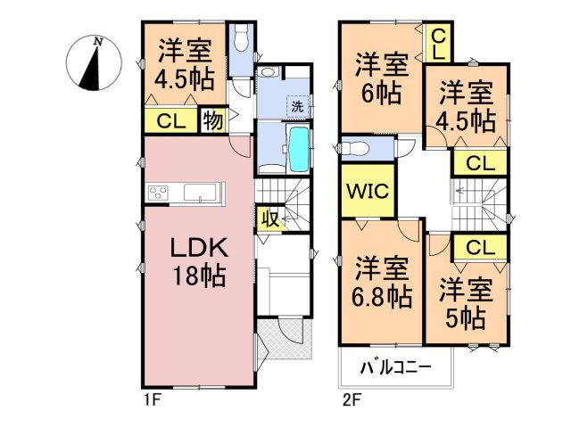 【商談中】新築戸建　羽島郡笠松町松栄町Ⅱ　全３区画分譲の間取り|■C棟　■ヤマダ不動産　株式会社リライフ　
■夢のマイホーム購入をフルサポートします！
