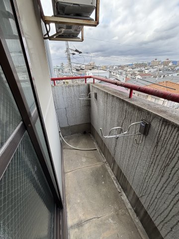 京阪プリンスマンションのバルコニー