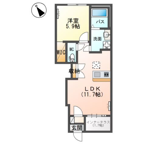 仮）よしわら新築アパートの間取り