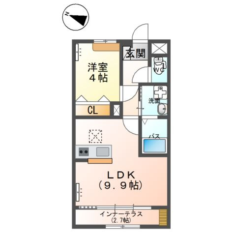 仮）阿見町よしわら新築アパートの間取り