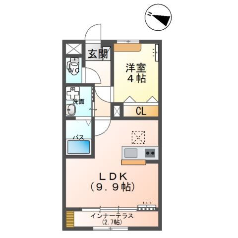 仮）阿見町よしわら新築アパートの間取り