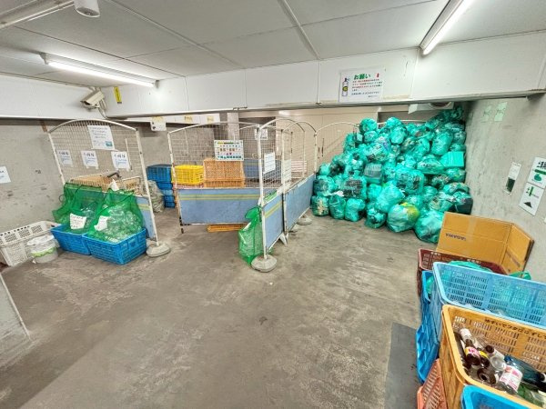 綺麗に整理されたゴミ置場