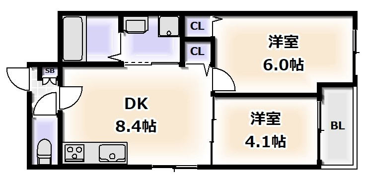 クレストの間取り