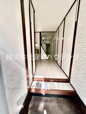 岡山リノベテラスの玄関