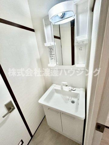 岡山リノベテラスの洗面所