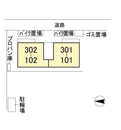 サンクラージュの区画図