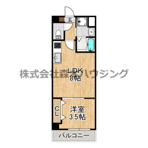 【間取り】 | 　サンフレンドコア