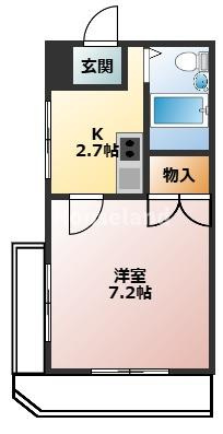 和歌山市堀止南ノ丁の賃貸マンションの間取り