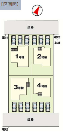 LIGARE宇都宮市西原町2期　新築一戸建ての区画図