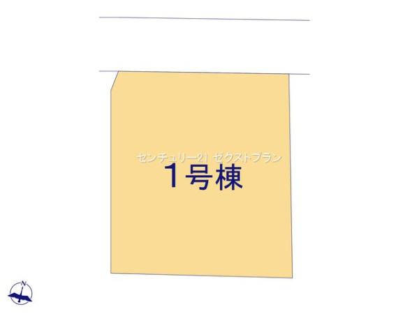 高崎市下小鳥町1期 1号棟の区画図|区画図