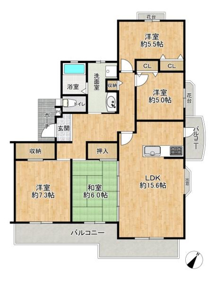 【間取り】 | コンフォール学園緑が丘第2・27号棟