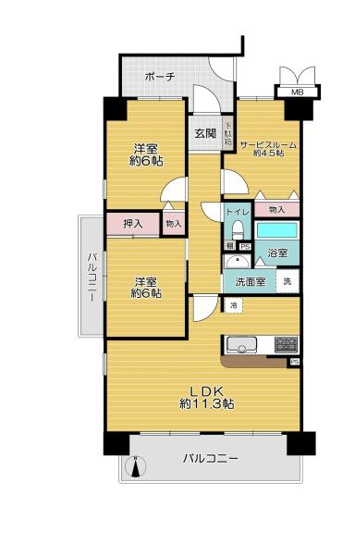 【間取り】 | サーパス城東