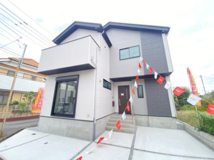 祝　成約済み　八王子市　中野山王　新築戸建て　１期の外観|～仲介手数料無料☆八王子ひなた不動産～　八王子市中野山王　新築戸建て