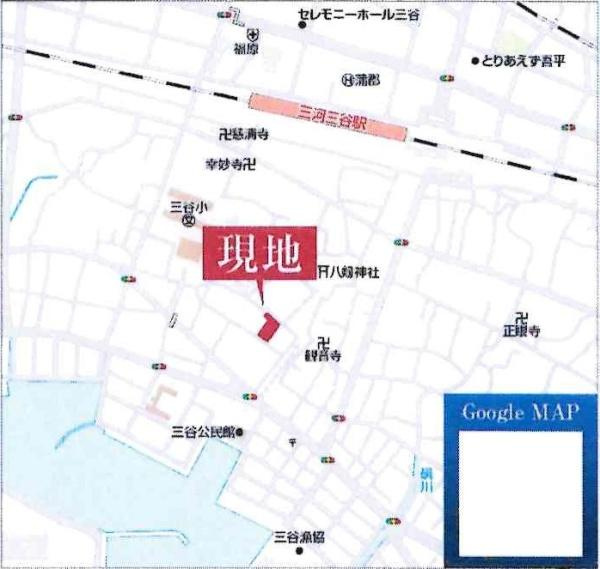 蒲郡市三谷町七舗58期　全4棟・2号棟のその他|現地案内図です。