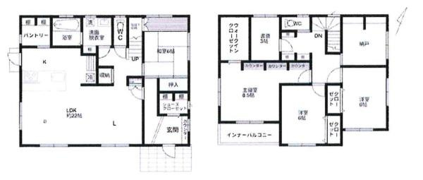 岡崎市若松町大廻・中古戸建の間取り|間取り図です