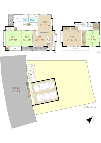 和泉市寺門町2丁目戸建の間取り|5SLDK＋車庫スペース