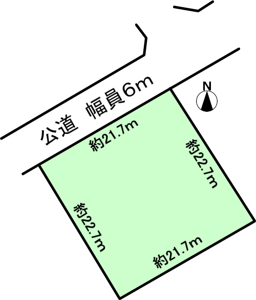 碧南市岬町１丁目の土地図
