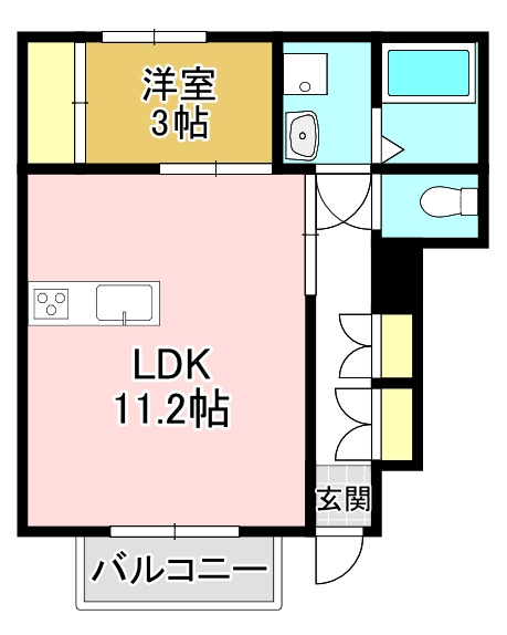 Dio赤間の間取り