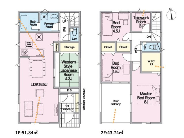 南風原町兼城　第1　4号棟の間取り|間取り