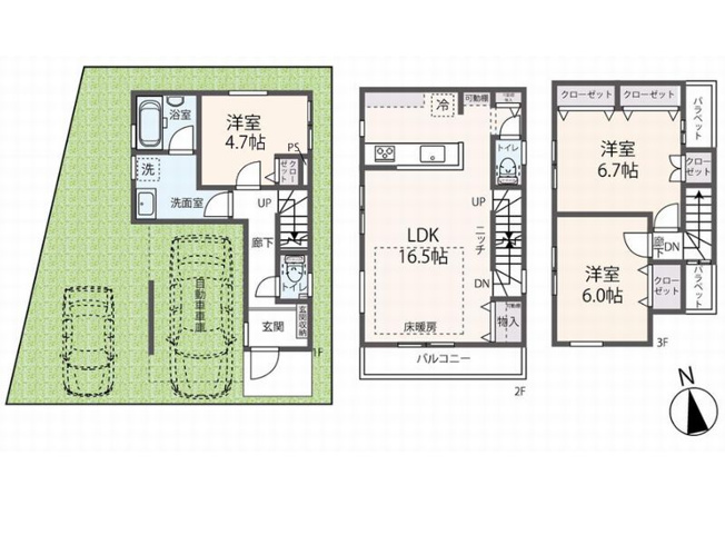 【間取り】 | 山科区音羽初田町　新築戸建