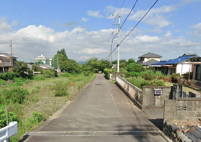 船木（池田）売土地の前面道路含む現地写真