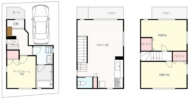 東日暮里２丁目一戸建の間取り