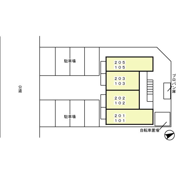 アルシア・スギの区画図