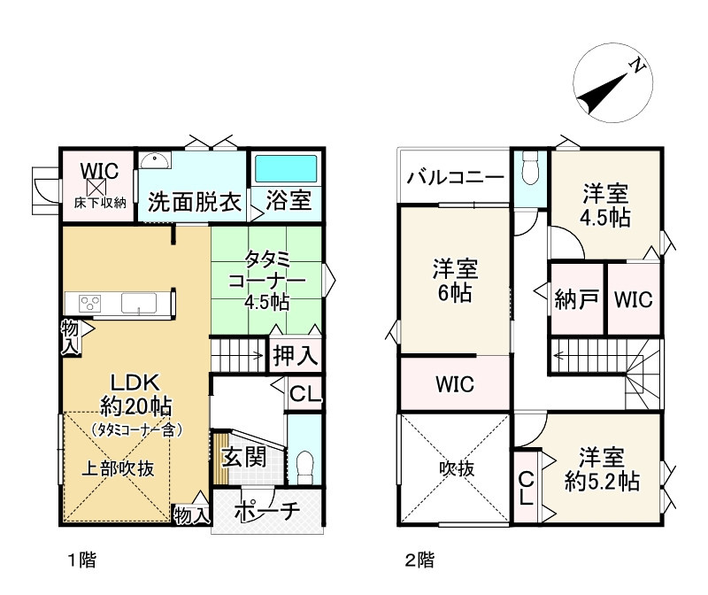 野洲市永原　新築戸建の間取り