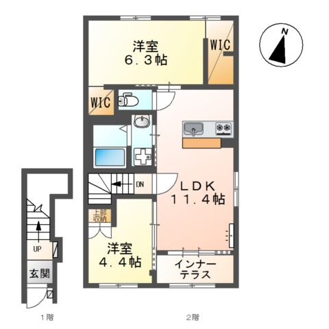 シャルマン宗像の間取り