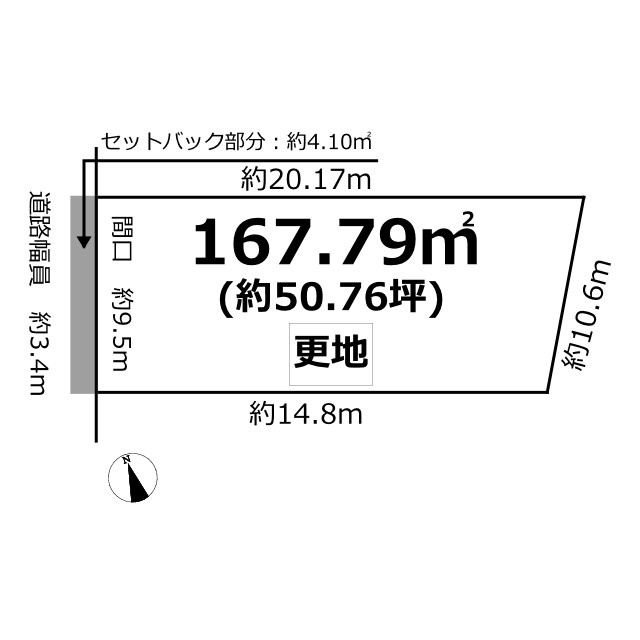 山端森本町 土地の土地図