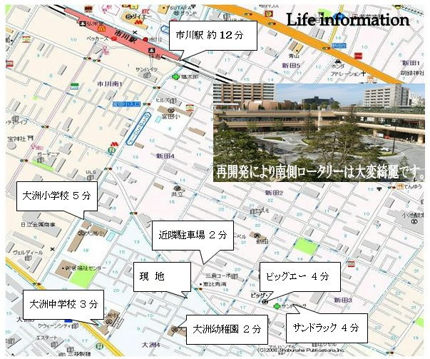 クレール大洲の地図