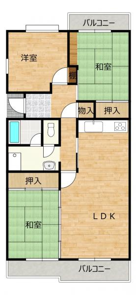 鴨池ニュータウンサンハイツ第三１２号棟の画像