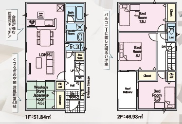 ♥♥南城市大里稲嶺第-１号棟の間取り