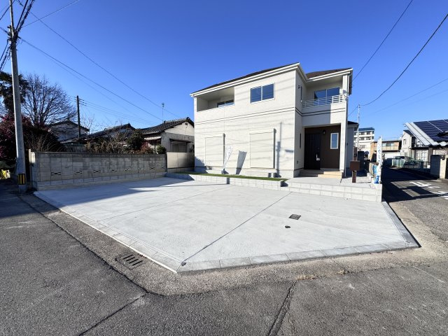 新築　前橋市南町2丁目　Heartful　Town　A号棟の駐車場|現地写真　駐車スペースは並列2～3台分可能です！
