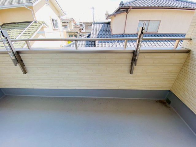 ハートフルタウン／東区月出７丁目／B号棟のバルコニー