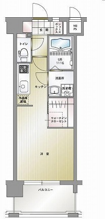 新品家具付きマンション博多駅南10(KaGood福岡)の間取り|*間取りと異なる場合は現状を優先します。