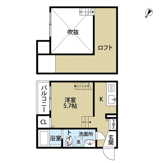 【間取り】 | 初期費用が安いプライスホーム！ 香住ヶ丘StayCrin 