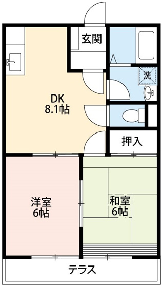 【間取り】 | ドエルマルシェＡ棟