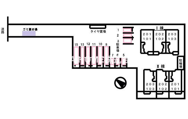 オルテンシアⅠの区画図