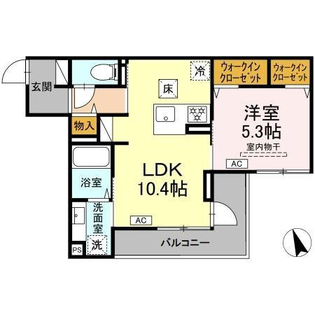 シェーンブルーメ横浜の間取り