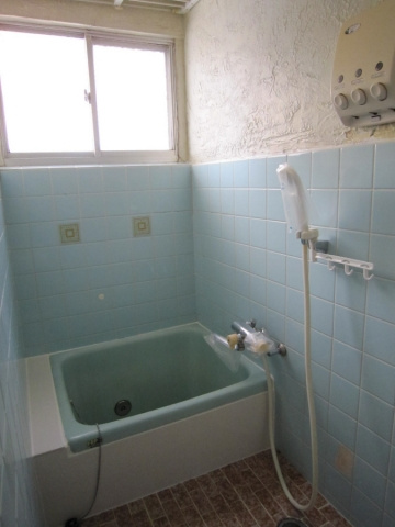 白水平屋の浴室