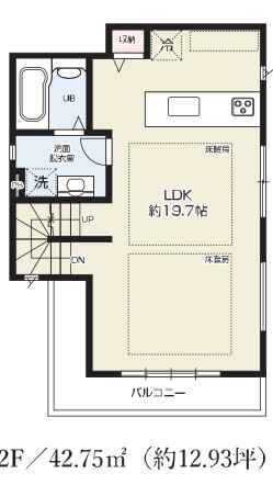 【仲介手数料無料】所沢市緑町１１期全３棟１号棟　所沢市の新築なら西武ハウジングの間取り