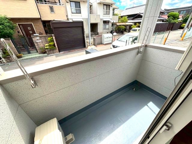 セレーノ藤井寺のバルコニー