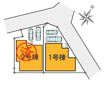 【区画図】 | 綾瀬市寺尾本町1期 新築戸建 全2棟