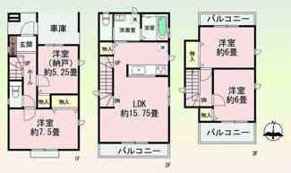 【間取り】 | 【名古屋市西区笠取町1丁目106-1新築戸建】✨️仲介手数料無料✨️庄内小学校・名塚中学校